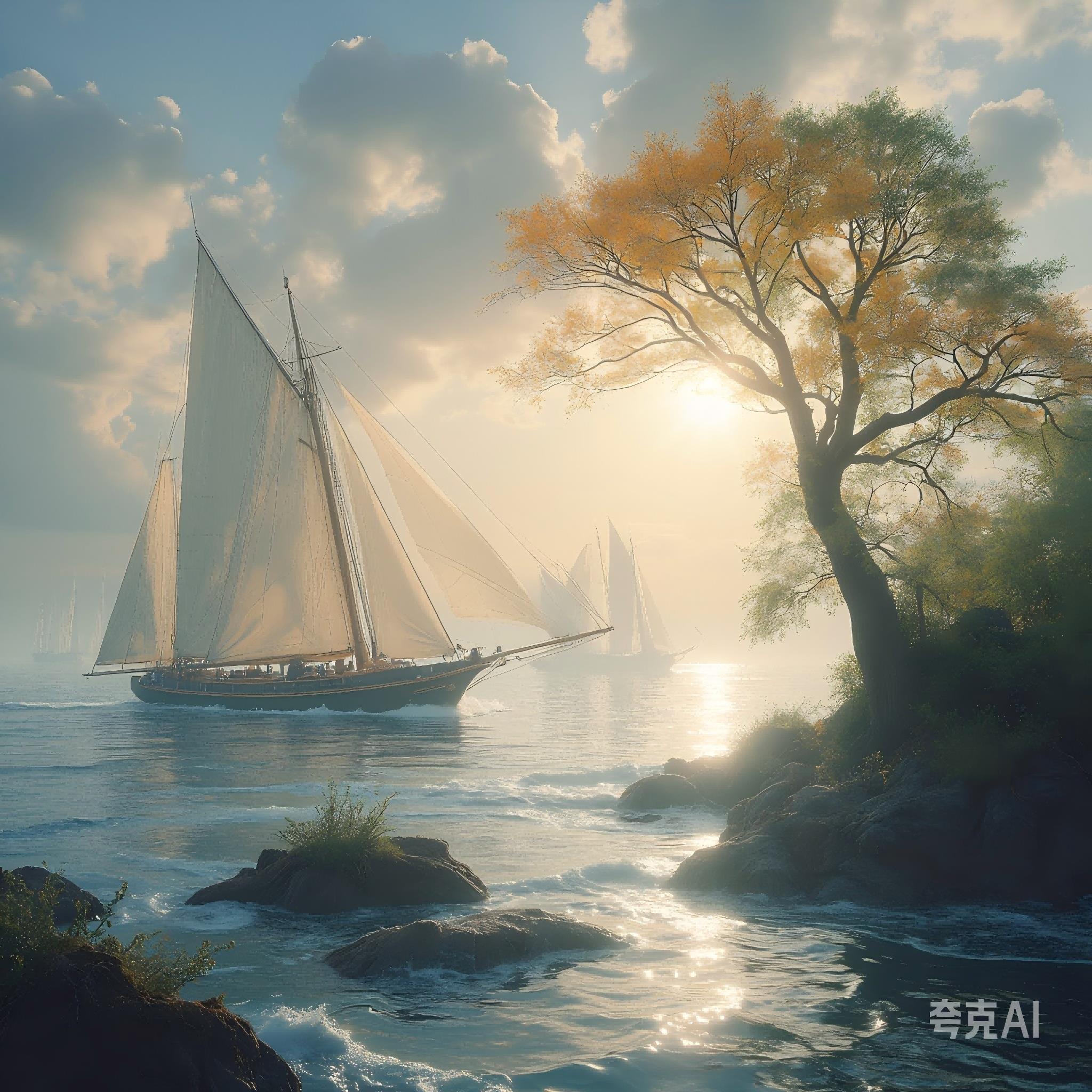 万浪孤舟，沧海一粟万浪孤舟，沧海一粟